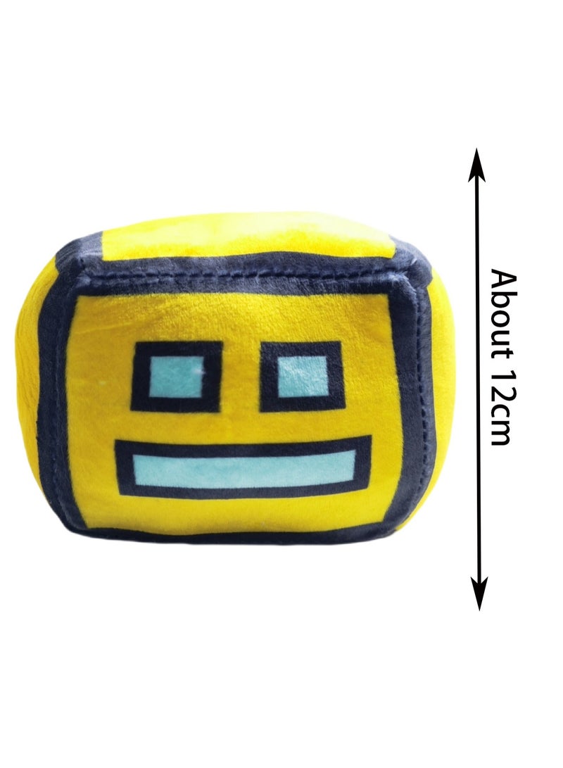 12cm Yellow Plush Toy, Geometry Dash Plush Game Plush Toy Props Boys And Girls Birthday Gift - Image 2