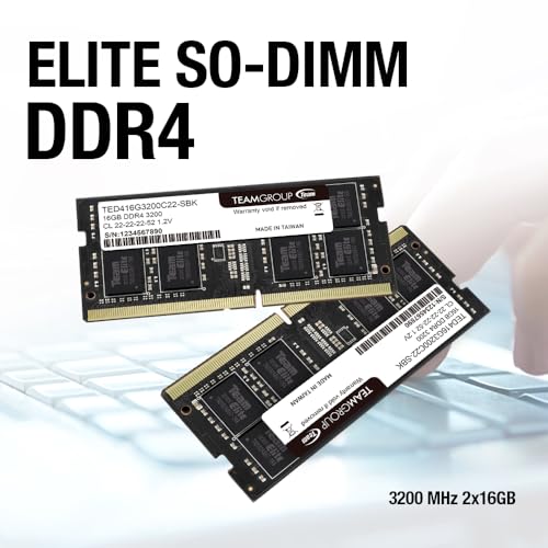 TEAMGROUP Elite DDR4 16GB Single 3200MHz PC4-25600 CL22 Unbuffered Non-ECC 1.2V SODIMM 260-Pin Laptop Memory Module Ram Upgrade -TED416G3200C22-S01 - Image 4