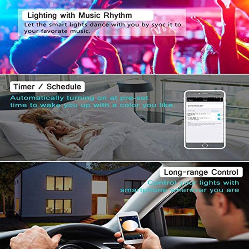 DC12-24V Wifi Dimmer for Single Color Light Strip work with MagicHome app_96W