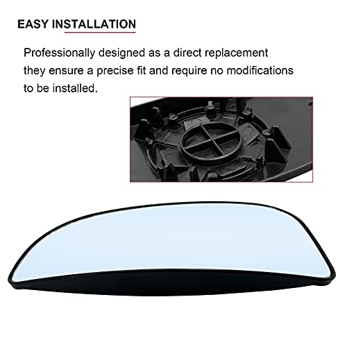 SKARUMMER Passenger Right Side Lower Mirror Glass Replacement for 2009-2020 Dodge Ram 1500 2500 3500 4500 5500 Towing Mirrors - Side View Convex Lower Mirror Glass with Rear Holder, Replace 68067730AA - Image 5