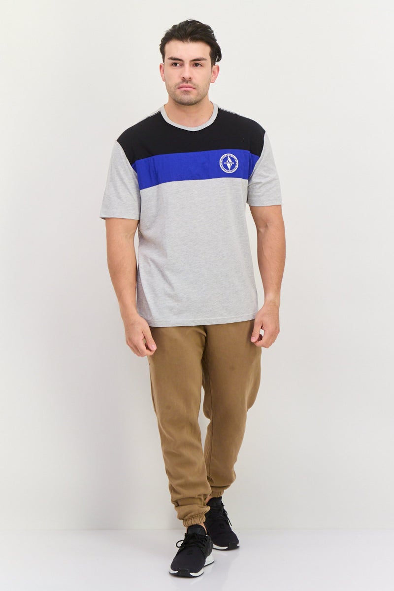 SKECHERS Men Sportswear Fit Short Sleeve Outdoor T-Shirts, Heather Grey  - Image 4
