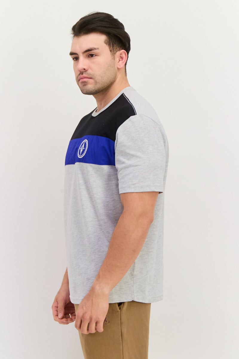 SKECHERS Men Sportswear Fit Short Sleeve Outdoor T-Shirts, Heather Grey  - Image 2