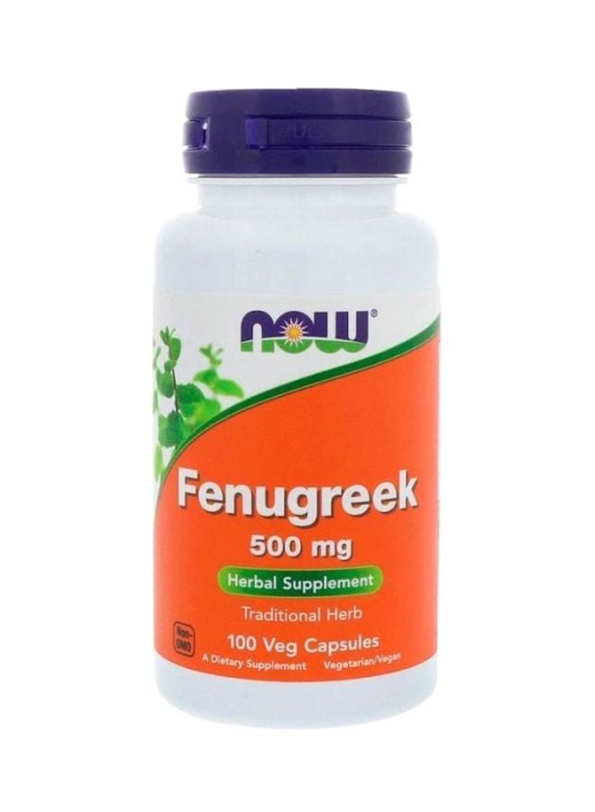 Now Foods Fenugreek 500 Mg 100 Capsules - Image 1