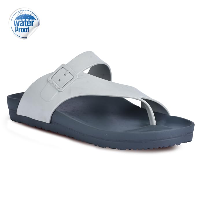 PARAGON EVK3405G Slippers for Men | Comfortable, Lightweight, Durable Flip Flops with Rubberised EVA Sole | Easy Washable Slip Ons | Ideal for Everyday Use Dark Grey - Image 2