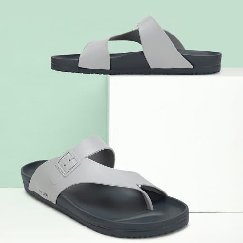 PARAGON EVK3405G Slippers for Men | Comfortable, Lightweight, Durable Flip Flops with Rubberised EVA Sole | Easy Washable Slip Ons | Ideal for Everyday Use Dark Grey - Image 3