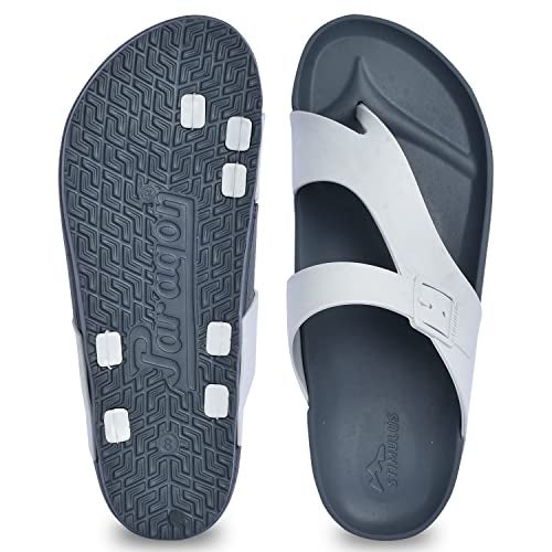 PARAGON EVK3405G Slippers for Men | Comfortable, Lightweight, Durable Flip Flops with Rubberised EVA Sole | Easy Washable Slip Ons | Ideal for Everyday Use Dark Grey - Image 5