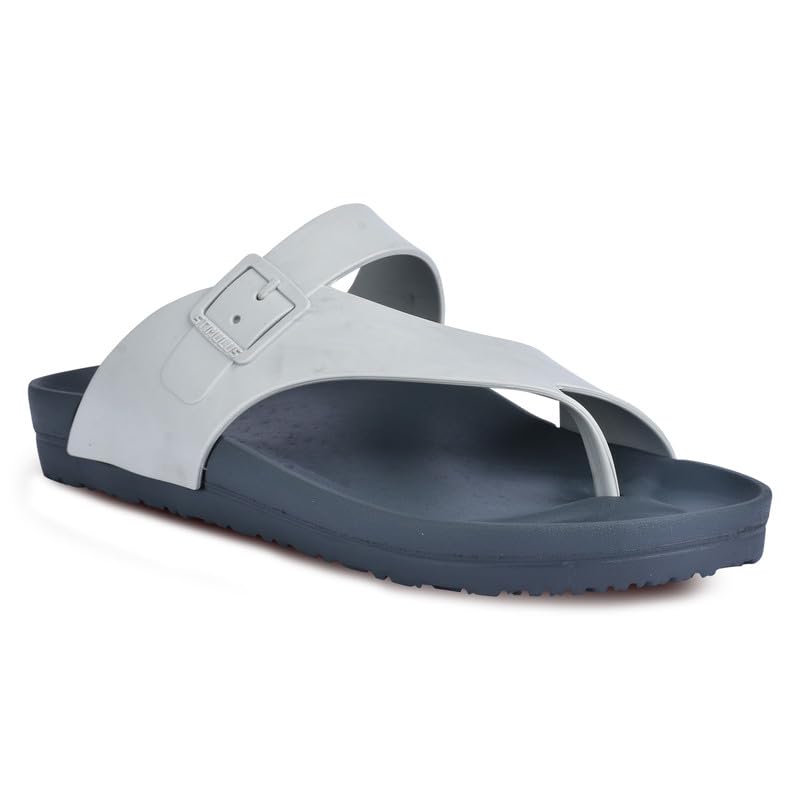 PARAGON EVK3405G Slippers for Men | Comfortable, Lightweight, Durable Flip Flops with Rubberised EVA Sole | Easy Washable Slip Ons | Ideal for Everyday Use Dark Grey - Image 1