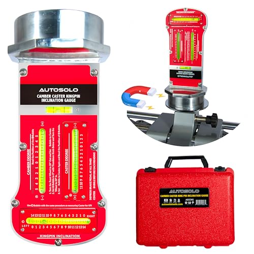 Zackman Scientific AutoSolo Magnetic Camber Caster Alignment Tool with Kingpin Inclination  Premium Wheel Alignment Tool Kit  Caster Camber Gauge for Your at Home Front End Alignment Tool Kit