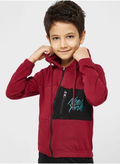 Cut & Sew Hoodie For Boys