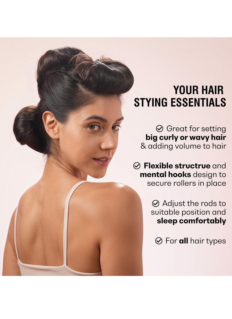 SYOSI - Heatless Hair Curler, Flexi Rods with Hook, Heatless Curling Rod for All Hair Types, No Heat Curlers to Sleep In, Overnight Heatless Curls for Blowout Hair - Image 1