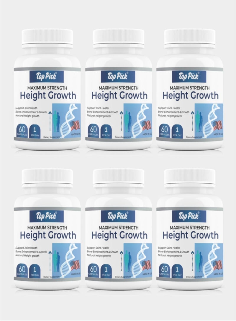 Maximum Strength Height Growth Pack of 6