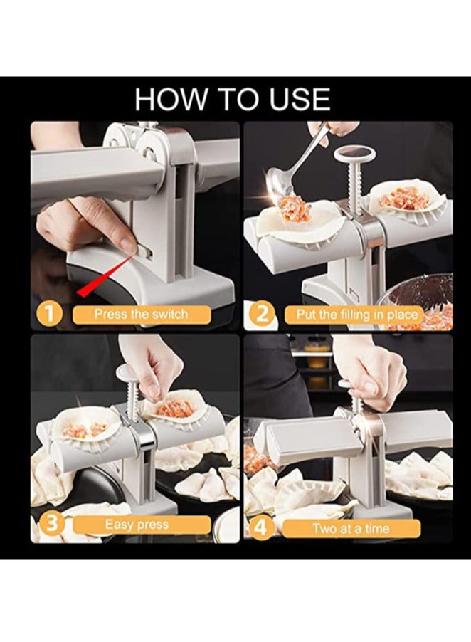 Home Automatic Double Head Dumpling Bread and Samosa Maker Mold - Image 3