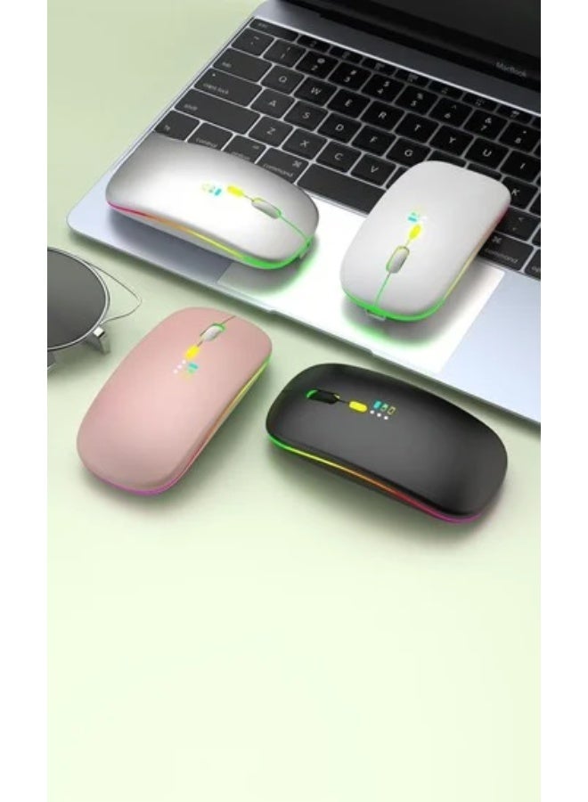 PT-20 Wireless Mouse – Ergonomic Design, Silver Color, Smooth Tracking for PC & Laptop - Image 2