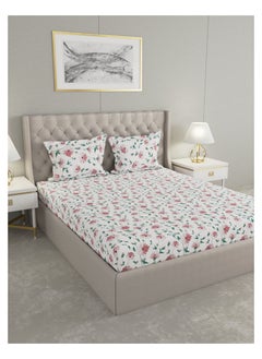 Raymond Raymond Home King Flat Sheet Super Soft 140 TC Pure Cotton (274x274 cm, 46x69 cm) Flat sheet & 2 PillowCases  - Image 1