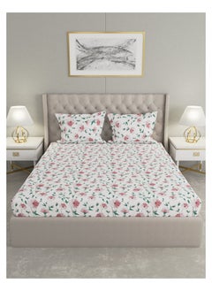 Raymond Raymond Home King Flat Sheet Super Soft 140 TC Pure Cotton (274x274 cm, 46x69 cm) Flat sheet & 2 PillowCases  - Image 2