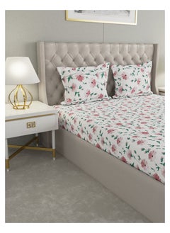 Raymond Raymond Home King Flat Sheet Super Soft 140 TC Pure Cotton (274x274 cm, 46x69 cm) Flat sheet & 2 PillowCases  - Image 3
