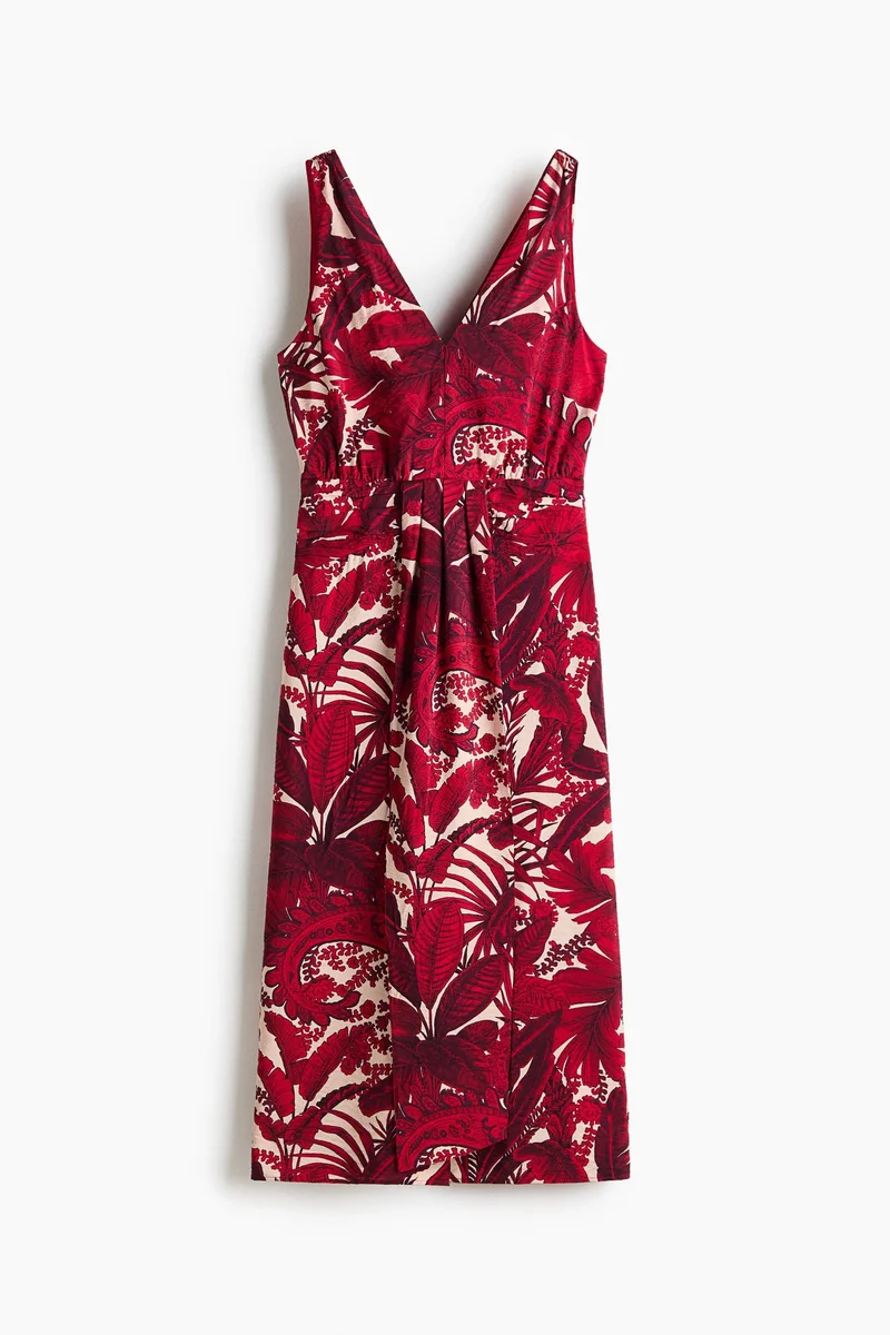 H&M  V-neck midi dress for Women | Best Price UAE