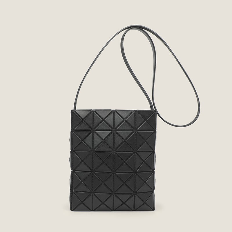 Japanese Small Square Geometric Quilted Bag Model Handbag Mobile Phone Bag Fashionable Mini Tote Shoulder Crossbody Bag - Image 1