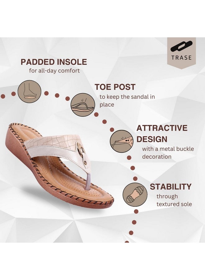 Trase شبشب دكتور أورثو المريح خفيف الوزن للنساء من TRASE (كريمي، مقاس 6 المملكة المتحدة) - Image 2