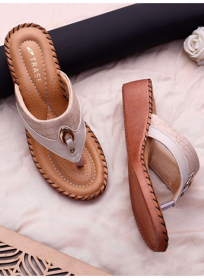 Trase شبشب دكتور أورثو المريح خفيف الوزن للنساء من TRASE (كريمي، مقاس 6 المملكة المتحدة) - Image 5