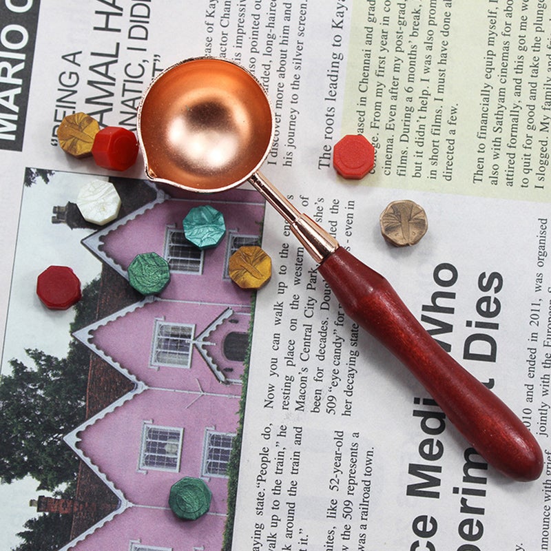 🍳 عدة سخان ختم الشمع مع ملعقة محمولة ومتينة لهواة الأعمال اليدوية - Image 1