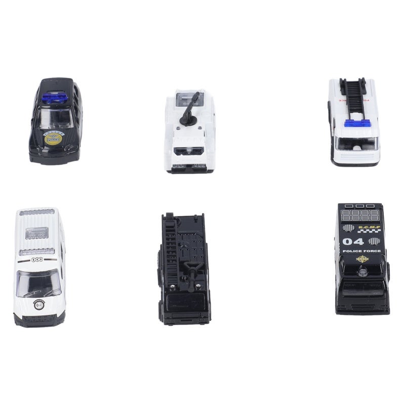 Die Cast Police Vehicles: High-Quality Alloy Metal Swat Car Set - Portable Pocket-Sized Safe Toy Cars for Kids Role Playing Indoor Outdoor Play Birthday Gifts - Image 3