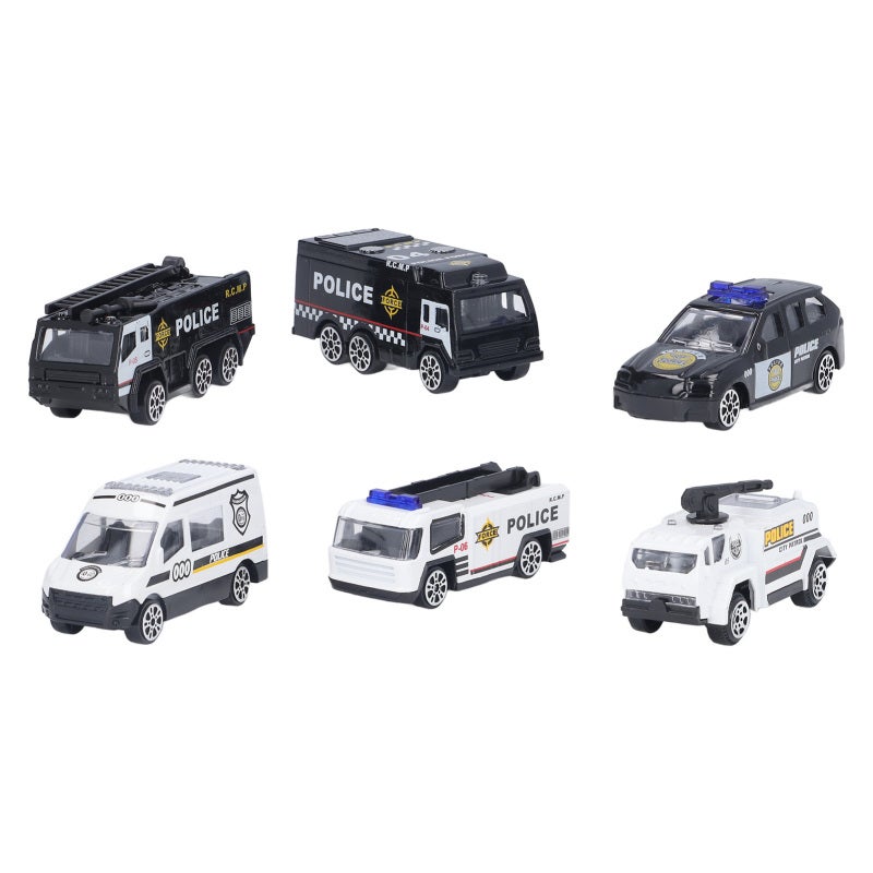Die Cast Police Vehicles: High-Quality Alloy Metal Swat Car Set - Portable Pocket-Sized Safe Toy Cars for Kids Role Playing Indoor Outdoor Play Birthday Gifts - Image 1
