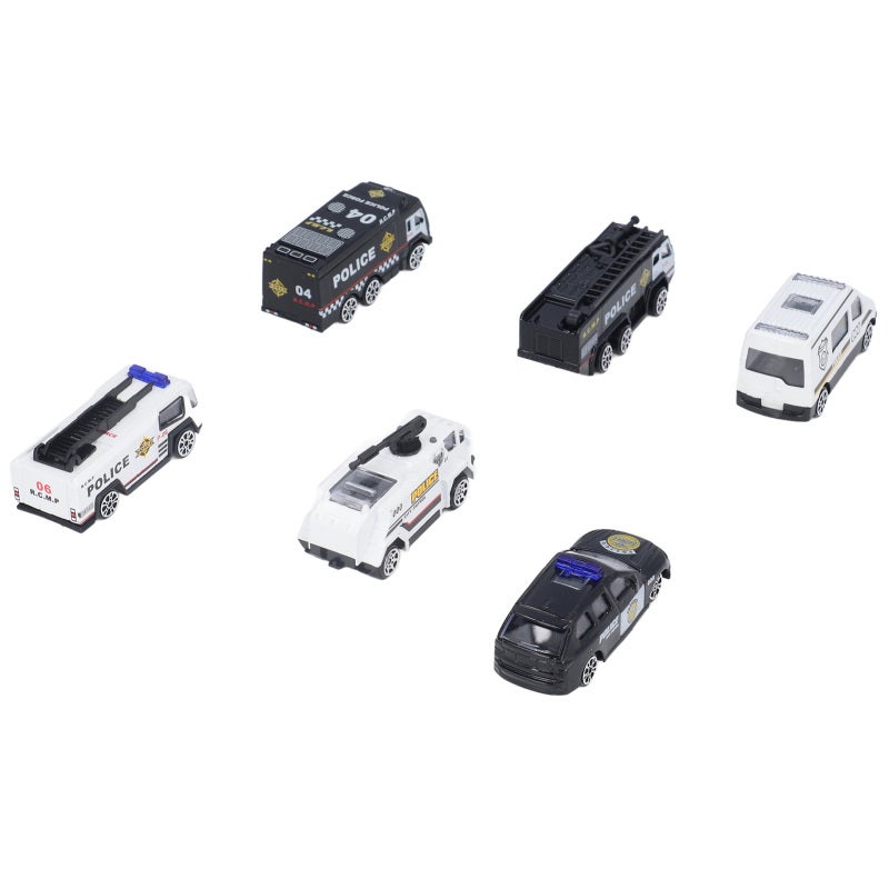 Die Cast Police Vehicles: High-Quality Alloy Metal Swat Car Set - Portable Pocket-Sized Safe Toy Cars for Kids Role Playing Indoor Outdoor Play Birthday Gifts - Image 4