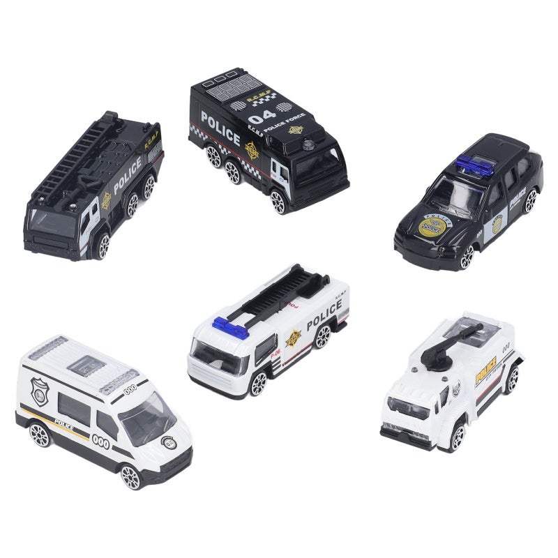 Die Cast Police Vehicles: High-Quality Alloy Metal Swat Car Set - Portable Pocket-Sized Safe Toy Cars for Kids Role Playing Indoor Outdoor Play Birthday Gifts - Image 2