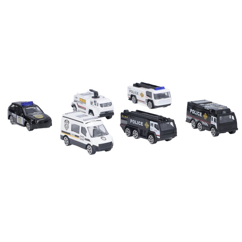 Die Cast Police Vehicles: High-Quality Alloy Metal Swat Car Set - Portable Pocket-Sized Safe Toy Cars for Kids Role Playing Indoor Outdoor Play Birthday Gifts - Image 5
