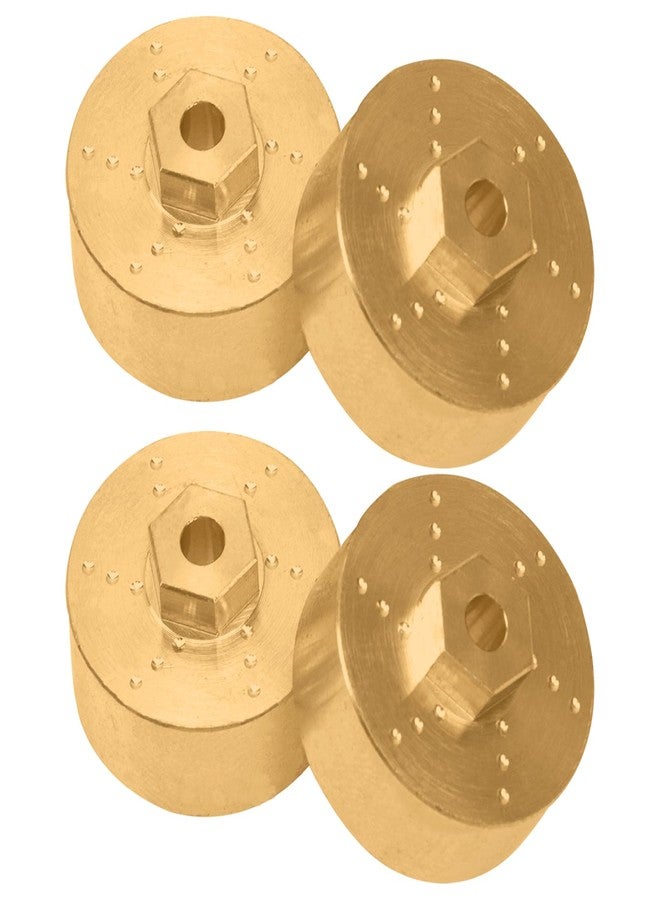 Vgoohobby 4Pack Vgoohobby RC 6mm Brass Wheel Hub Knuckle Counterweight Front Rear Wheel Axle Drive Shaft Joint Compatible with Axial Scx24 AXI90081 AXI00002 AXI00001 1/24 RC Crawler Car - Image 2