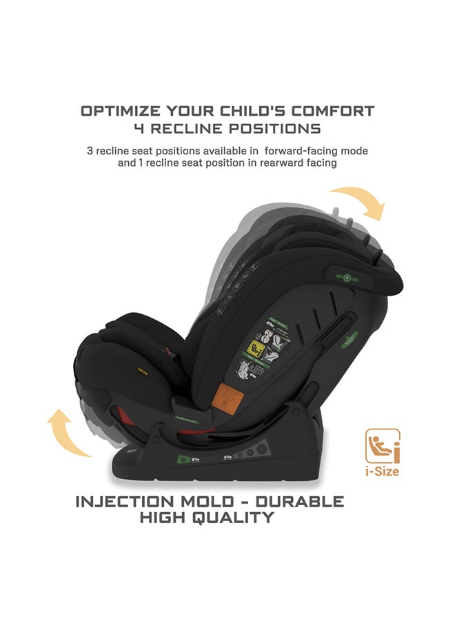 neobreez I-Eroca All-In-One Convertible Baby Infant Toddler Child Car Seat, Latest I-Size Ecer129,  Recline & Adjustable, Memory Foam,  Injection Mold, Forward & Rear Facing,  Group 0/1/2/3 0-36 Kg, 0-12Years  - Image 2
