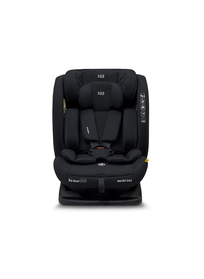 neobreez I-EROCA All-In-One Convertible Travel Baby Toddler Kids Child Boys Girls Car Seat, I-Size ECER129, Recline&Adjustable, Memory Foam, Injection Mold, Forward&Rear Facing, 0-36 Kg, 0-12Yrs, Group 0/1/2/3