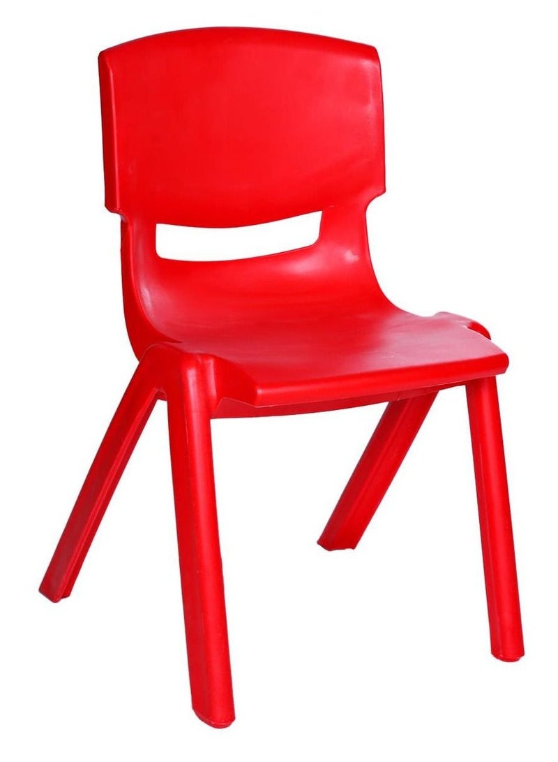 RBWTOYS RBW Toys Kids Chairs durable Plastic Stacking Chair For indoor & outdoor Use Height 28cm ( RED ) Chair for kids. - Image 1