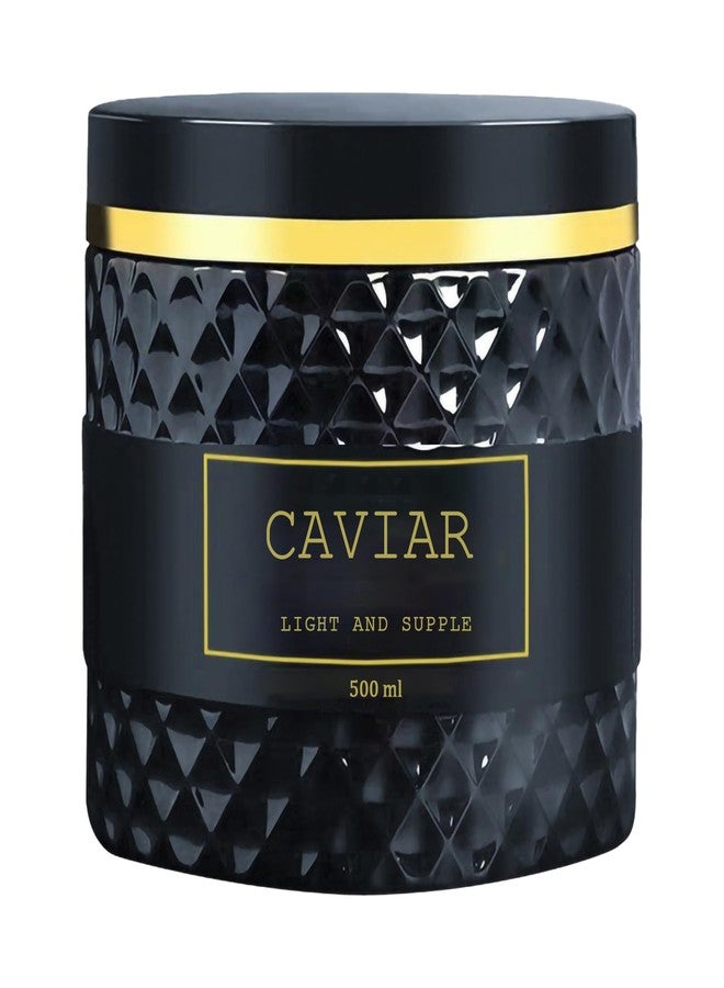 Pwkvsn Caviar Bloom Hair Mask, Caviar Deep Repair Hair Mask with Caviar Extract(16.9 fl.oz.), Intense Moisture Treatment for Dry, Damaged Hair, Reduces Frizz & Split Ends (1 PC, Nature) - Image 1