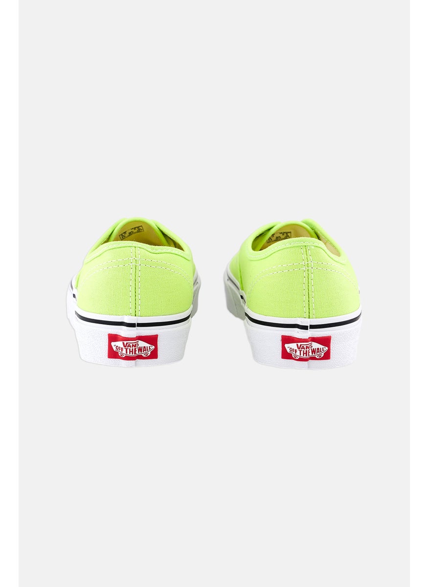 VANS Kids Boy Authentic Lace Up Shoe, Lime Green  - Image 3