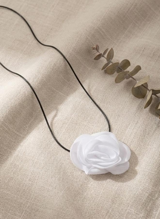 Take Two Lace Flower Long Necklace - Image 4