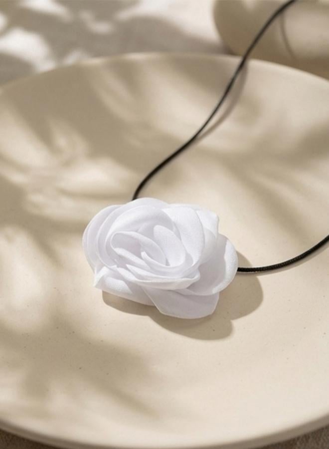 Take Two Lace Flower Long Necklace - Image 3