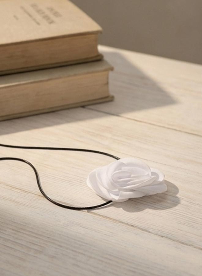 Take Two Lace Flower Long Necklace - Image 2