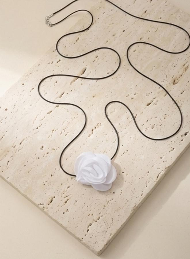 Take Two Lace Flower Long Necklace - Image 5