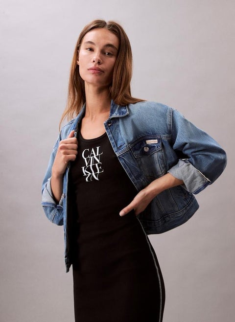 Calvin Klein Jeans Sleeveless Fitted Dress | Best Price KSA | Riyadh, Jeddah