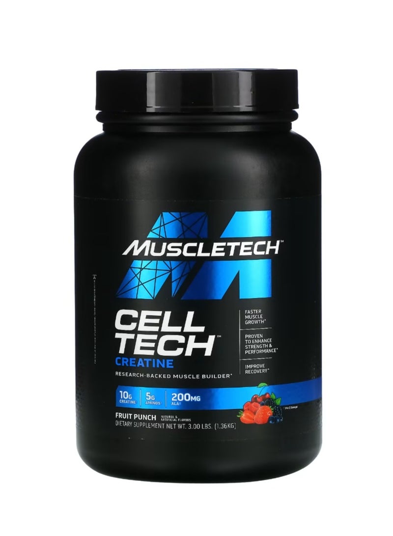 MuscleTech Cell Tech Creatine Fruit Punch 1.36 Kg - Image 1