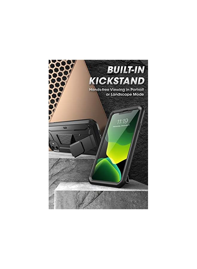 SupCase Unicorn Beetle Pro Series Case Designed for iPhone 11 6.1 Inch (2019 Release), Built-In Screen Protector Full-Body Rugged Holster Case (Black) - Image 3