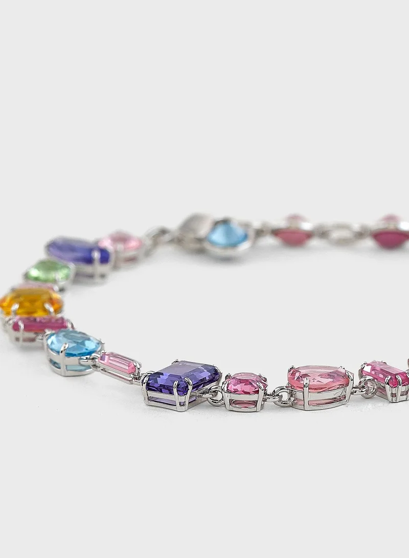 SWAROVSKI Gema Rhodium Plated Beaded Bracelet