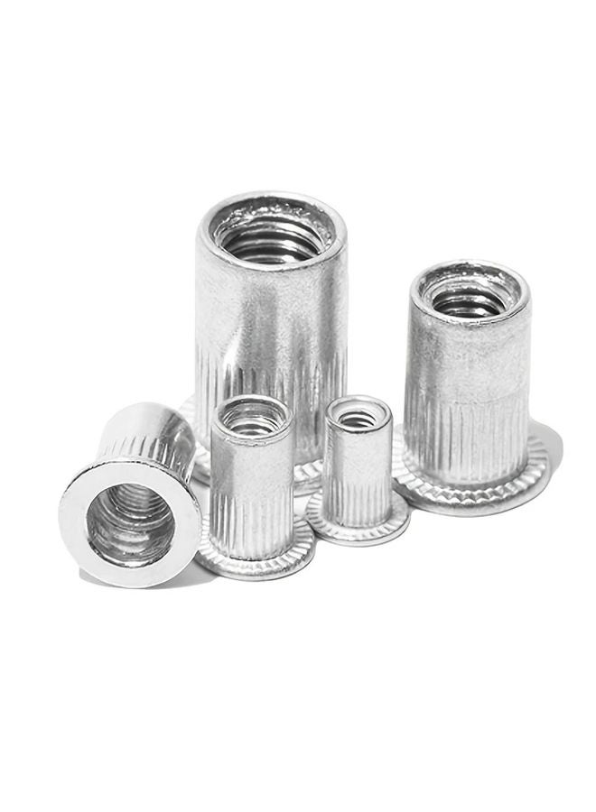 50pcs M4 Aluminum Flange Nutserts Rivet Nut Black Phosphate Snap in Threaded Insert - Image 5