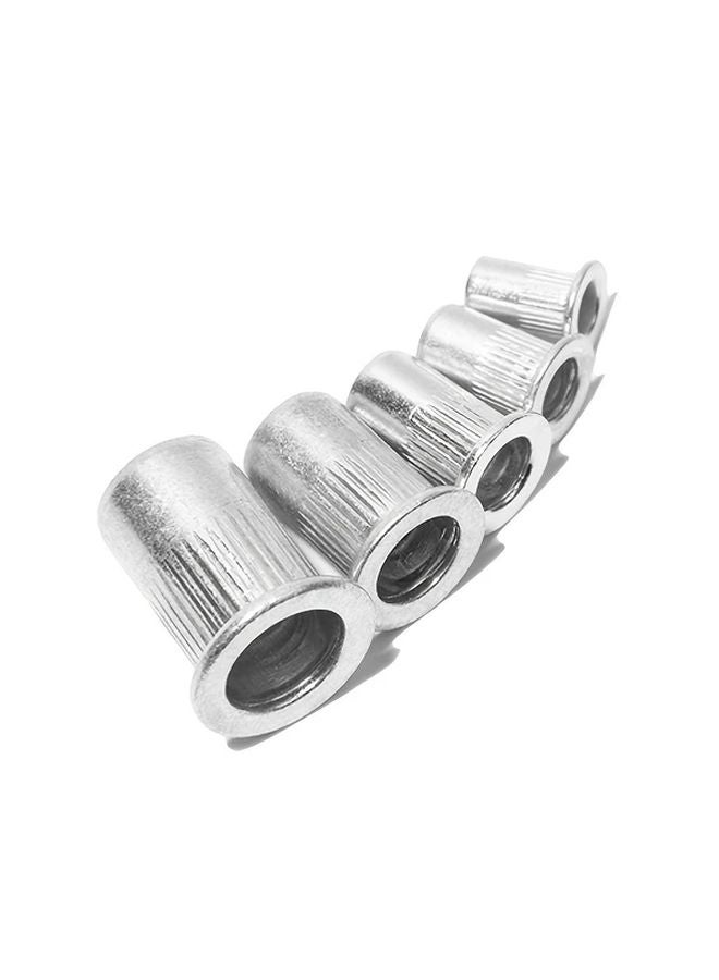 50pcs M4 Aluminum Flange Nutserts Rivet Nut Black Phosphate Snap in Threaded Insert - Image 2