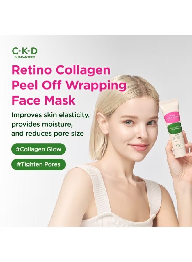 CKD Retino Collagen Peel Off Face Mask - Wrapping Overnight Facial Mask for Tightening, Firming, Skin Elasticity. Reduce Sagging & Wrinkles for Anti-Aging. Korean Skin Care. 2.7 fl oz - Image 2