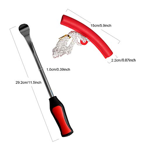 Asooll 11.5" Tire Spoons Motorcycle Tire Changer Tools Bike Tire Iron Levers Repair Kit with 3 Pcs Rim Protectors - Image 2