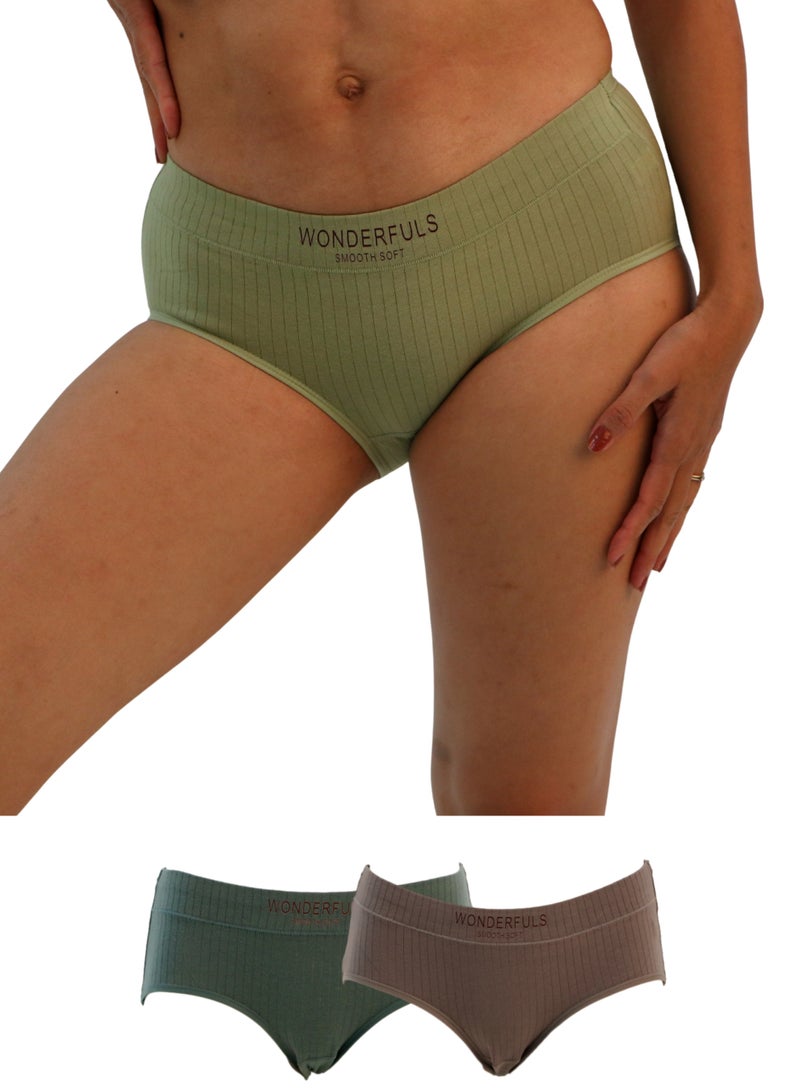 JOANNA JOANNA 108269 Women's Stretch Design Mid Rise 3-Pack Panties, Multicolor  - Image 1