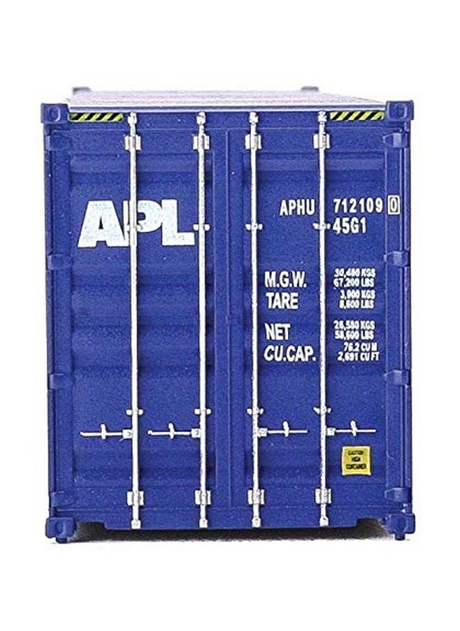 Walthers SceneMaster Walthers SceneMaster HO Scale Model of American President Lines APL (Blue, White) 40' Hi Cube Corrugated Side Container,949-8259  - Image 5